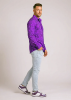 Entdecke bunte Hemden Herren GRAVUR LILAS - 100 % Baumwolle