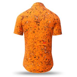 summer shirt men GRAVUR ORANGE - GERMENS