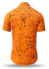 Summer shirt for men GRAVUR ORANGE - 100% cotton - 10 sizes from XS to 6XL - exceptional design - finest workmanship - fabrics made in Germany - limited edition and exclusive