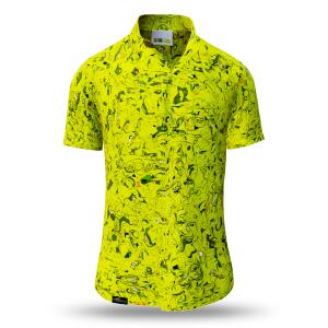 summer shirt men GRAVUR LEMON - GERMENS