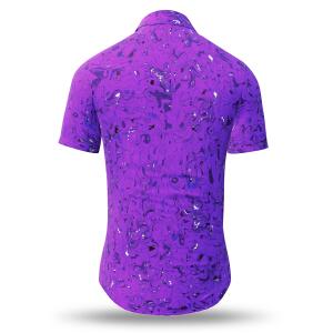 summer shirt men GRAVUR LILAS - GERMENS