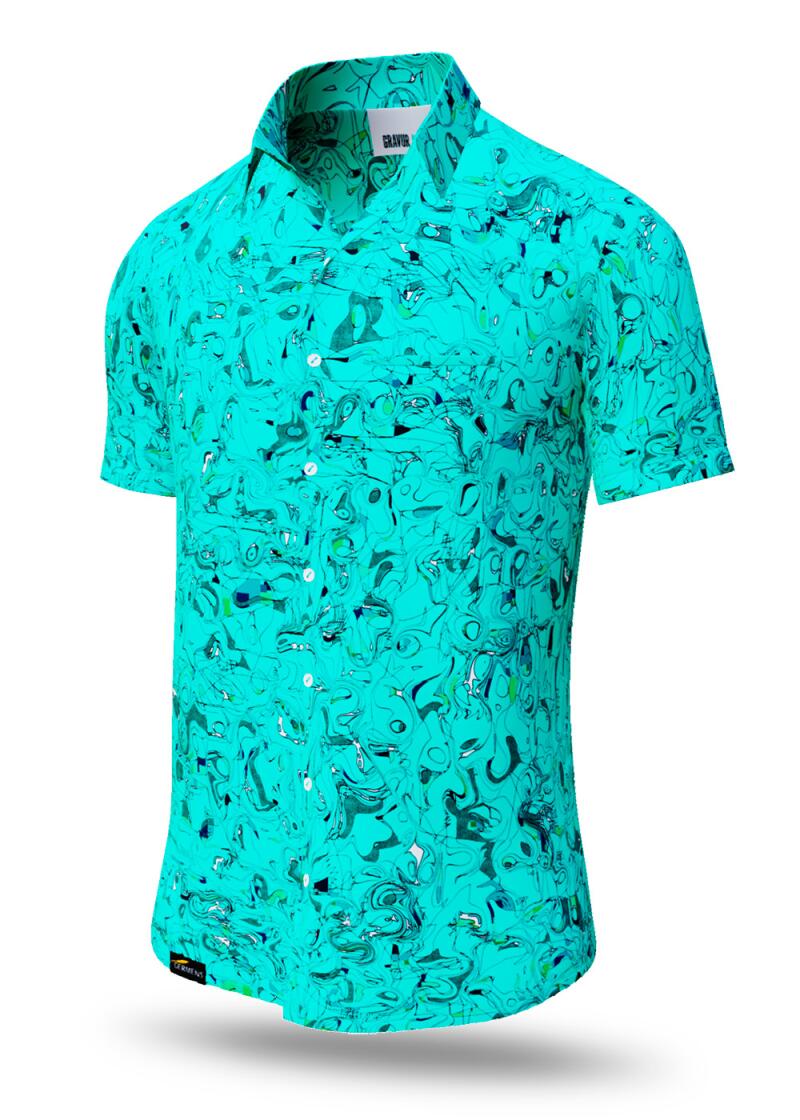 GRAVUR MINT - Sommerhemd Herren - GERMENS