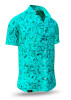 Mens Short Sleeve Button Down GRAVUR MINT – GERMENS artfashion – 100 % Cotton - Size 4XL