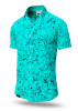 Mens Short Sleeve Button Down GRAVUR MINT – GERMENS artfashion – 100 % Cotton - Size 4XL