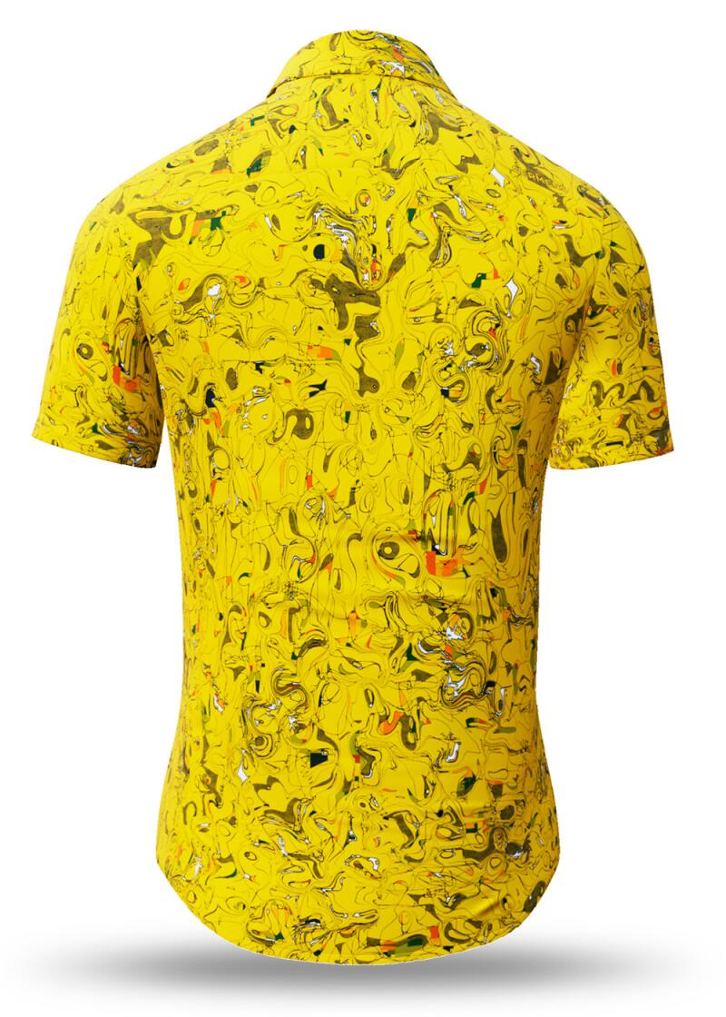 Sommerhemd Herren GRAVUR YELLOW - GERMENS
