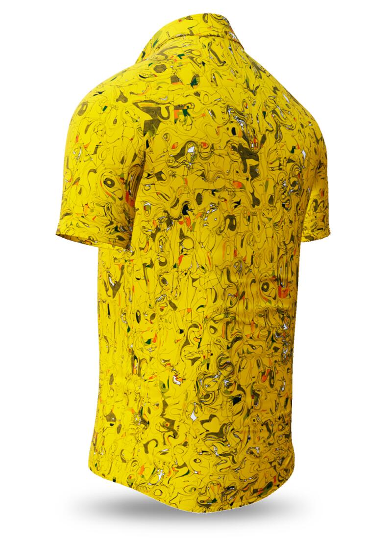 GRAVUR YELLOW - Sommerhemd Herren - GERMENS