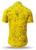 Summer shirt for men GRAVUR YELLOW - 100% cotton - 10 sizes from XS to 6XL - exceptional design - finest workmanship - fabrics made in Germany - limited edition and exclusive