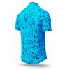 summer shirt men GRAVUR BLUE - GERMENS