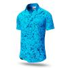 GRAVUR BLUE - summer shirt men - GERMENS