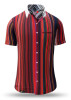 Summer shirt for men ALPHA CENTAURI RED - 100% cotton - 10 sizes from XS to 6XL - exceptional design - finest workmanship - fabrics made in Germany - limited edition and exclusive