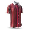 Summer button shirt ALPHA CENTAURI RED - GERMENS