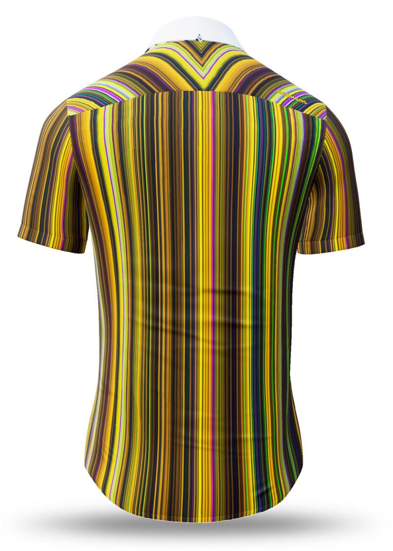 summer shirt men ALPHA CENTAURI YELLOW - GERMENS