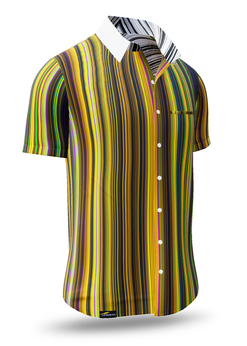ALPHA CENTAURI YELLOW - Sommerhemd Herren - GERMENS