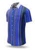 Summer button shirt ALPHA CENTAURI BLUE - GERMENS