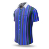 Summer button shirt ALPHA CENTAURI BLUE - GERMENS