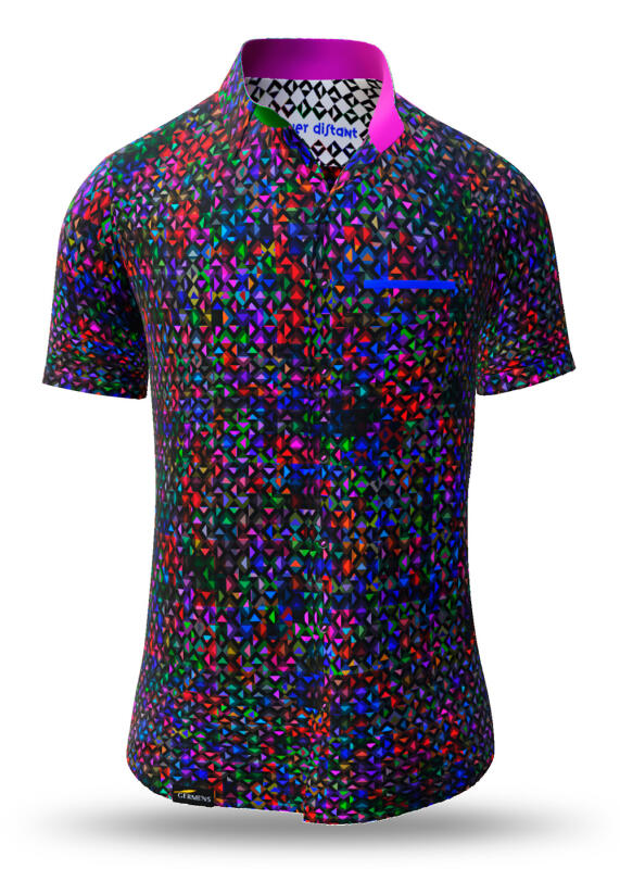 Summer shirt for men SOJOURNER DISTANT - 100% cotton - 10 sizes from XS to 6XL - exceptional design - finest workmanship - fabrics made in Germany - limited edition and exclusive