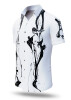 Mens Short Sleeve Button Up BEOWULF – GERMENS artfashion – 100 % Cotton - Size XL