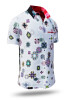 Sommerhemd Herren KALEIDOSCOPE - 100 % Baumwolle - 10 Größen von XS - 6XL - außergewöhnliches Design - feinste Verarbeitung - Stoffe Made in Germany - limitiert und exklusiv