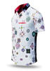 KALEIDOSCOPE summer shirt - 100% cotton - GERMENS artfashion L