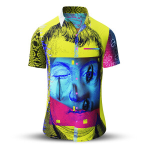 Summer shirt for men PINK MARTINI - 100% cotton - 10...