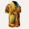 Summer button shirt DRACO GOLD - GERMENS