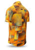 Short Sleeve Button Up Shirt DRACO GOLD – GERMENS artfashion – Size 3XL