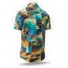 Summer button shirt DRACO TUERKIS - GERMENS