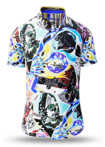 Sommerhemd Herren NIGHTMAN - 100 % Baumwolle - 10 Größen von XS - 6XL - außergewöhnliches Design - feinste Verarbeitung - Stoffe Made in Germany - limitiert und exklusiv