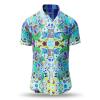 Summer button shirt CARROUSEL MINT - GERMENS