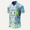 Summer button shirt CARROUSEL MINT - GERMENS