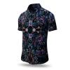 Summer button shirt CARROUSEL BLACK - GERMENS