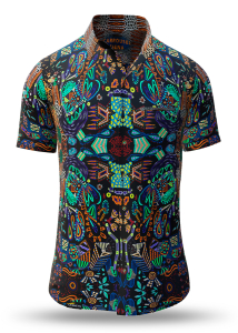 Summer shirt for men CARROUSEL SIENA - 100% cotton - 10 sizes from XS to 6XL - exceptional design - finest workmanship - fabrics made in Germany - limited edition and exclusive