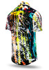Short Sleeve Button Down LUXUS ISST ZEIT – GERMENS artfashion – 100 % Cotton - Size XXL