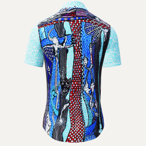 Summer shirt for men JIMIMBI BLUES - 100% cotton - 10...