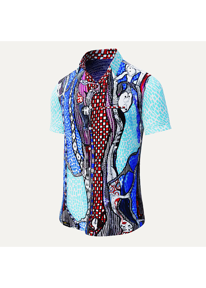 JIMIMBI BLUES - Kurzarmhemd - GERMENS
