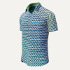 Button-down Shirt Short Sleeve CUBO AZUR – GERMENS artfashion – 100 % Cotton - Size 3XL