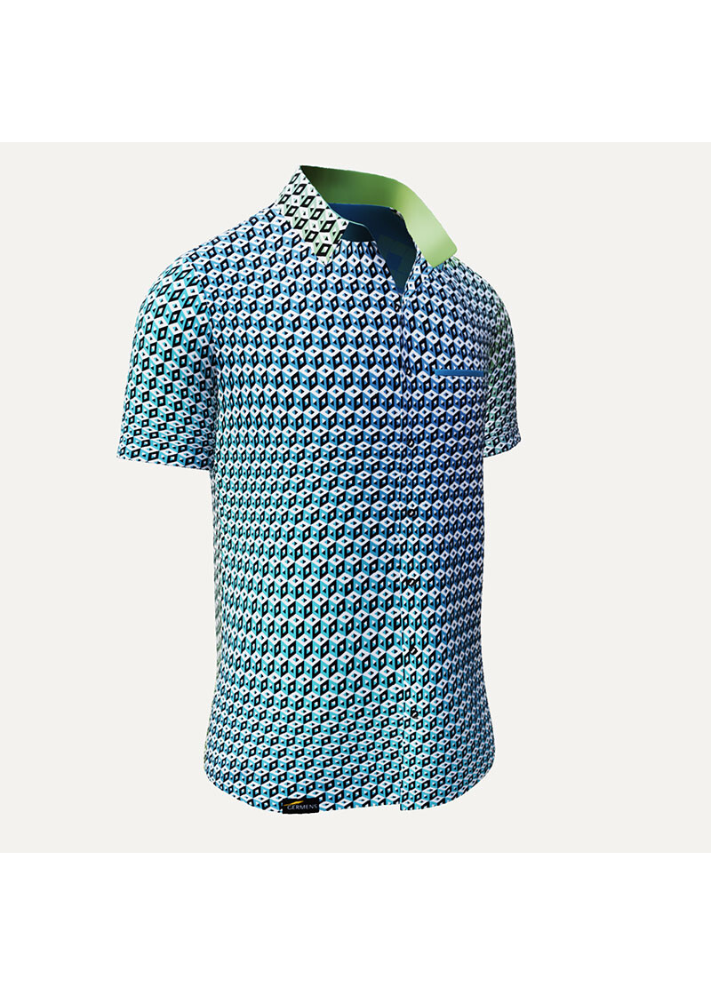 CUBO AZUR - Sommerhemd Herren - GERMENS