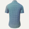 Summer shirt for men CUBO AZUR - 100% cotton - 10 sizes from XS to 6XL - exceptional design - finest workmanship - fabrics made in Germany - limited edition and exclusive