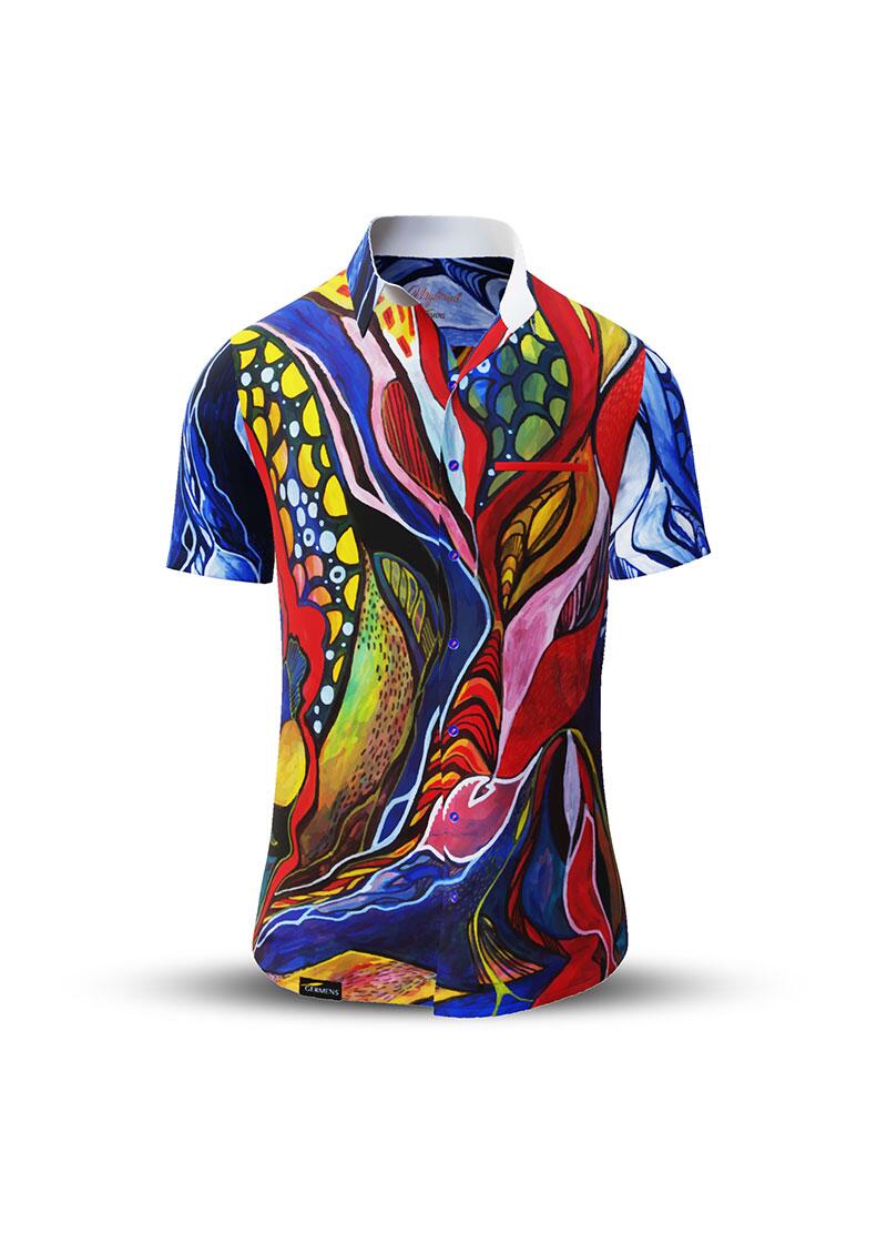 Button up shirt for summer MYSTERIAL - GERMENS