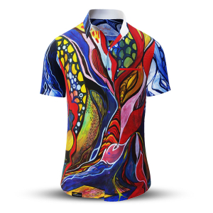 Sommerhemd Herren MYSTERIAL - 100 % Baumwolle - 10 Größen von XS - 6XL - außergewöhnliches Design - feinste Verarbeitung - Stoffe Made in Germany - limitiert und exklusiv