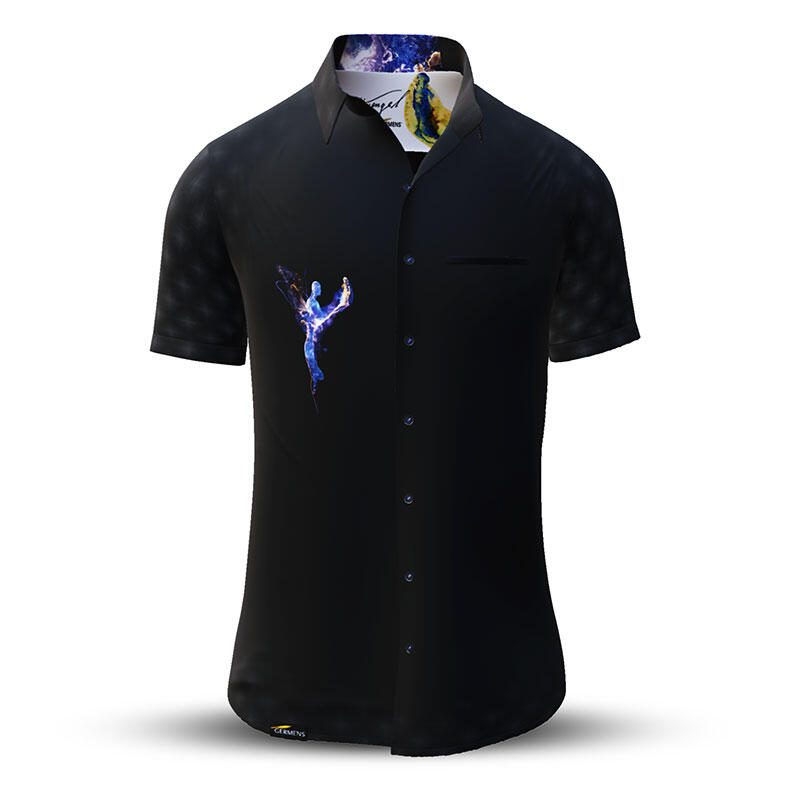Summer shirt for men WELTENENGEL - 100% cotton - 10 sizes from XS to 6XL - exceptional design - finest workmanship - fabrics made in Germany - limited edition and exclusive