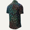 Button up shirt for summer FLOREL NOIR - GERMENS