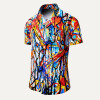 Button-down Shirt Short Sleeve KNOCKOUT – GERMENS artfashion – 100 % Cotton - Size XS