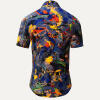 Summer shirt for men QUICK & SLOW - 100% cotton - 10 sizes from XS to 6XL - exceptional design - finest workmanship - fabrics made in Germany - limited edition and exclusive
