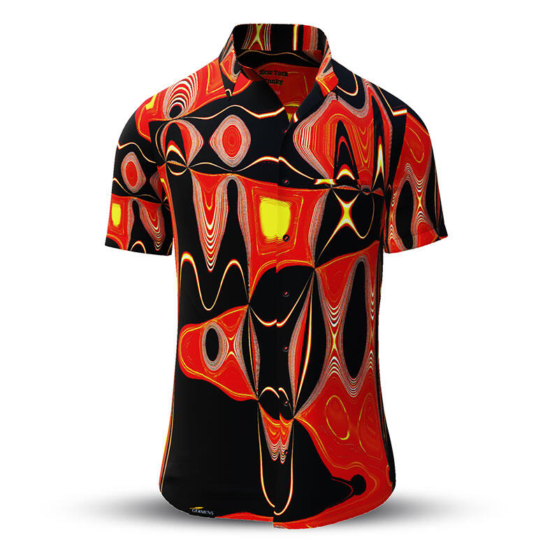 Sommerhemd Herren NEW YORK FUNKY - 100 % Baumwolle - 10 Größen von XS - 6XL - außergewöhnliches Design - feinste Verarbeitung - Stoffe Made in Germany - limitiert und exklusiv