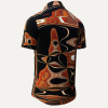 Short Sleeve Button Down NEW ORLEANS FUNKY – GERMENS artfashion – 100 % Cotton - Size S