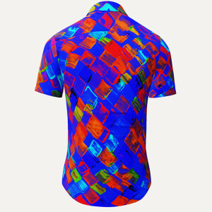 Summer shirt for men BLAUE STUNDE - 100% cotton - 10...