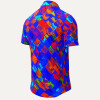 Short Sleeve Button Down BLAUE STUNDE – GERMENS artfashion – 100 % Cotton - Size S