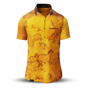 Button up shirt for summer CAVEMAN - GERMENS