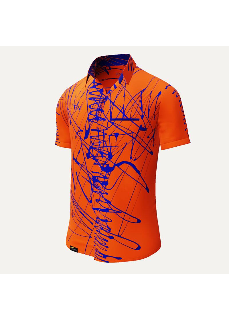 DENADA ORANGE - Freizeit Hemd - GERMENS